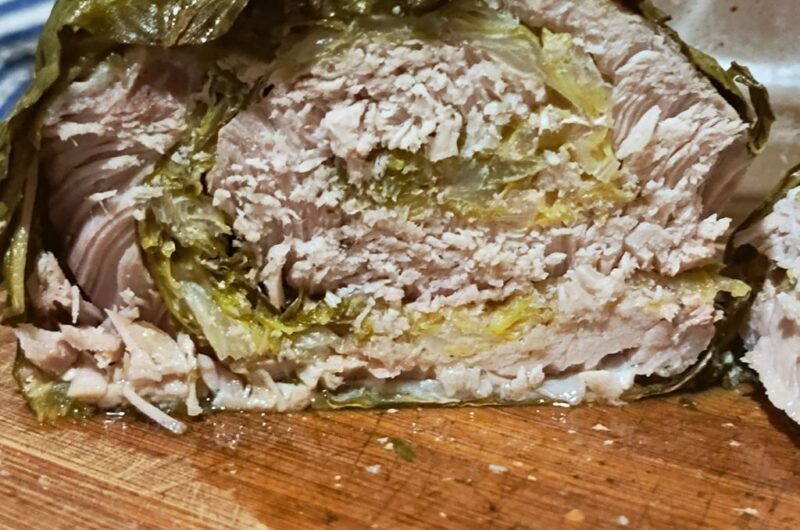 Rolada ze schabu i młodej kapusty