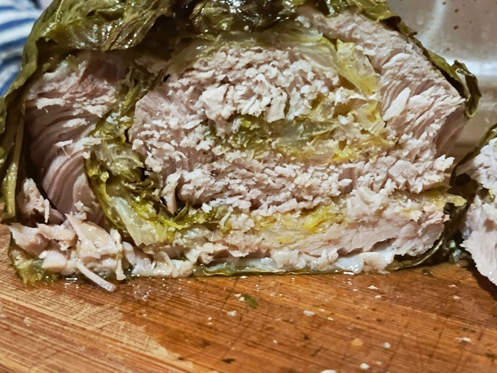 Rolada ze schabu i młodej kapusty