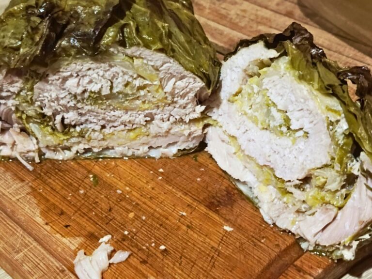 Rolada ze schabu i młodej kapusty