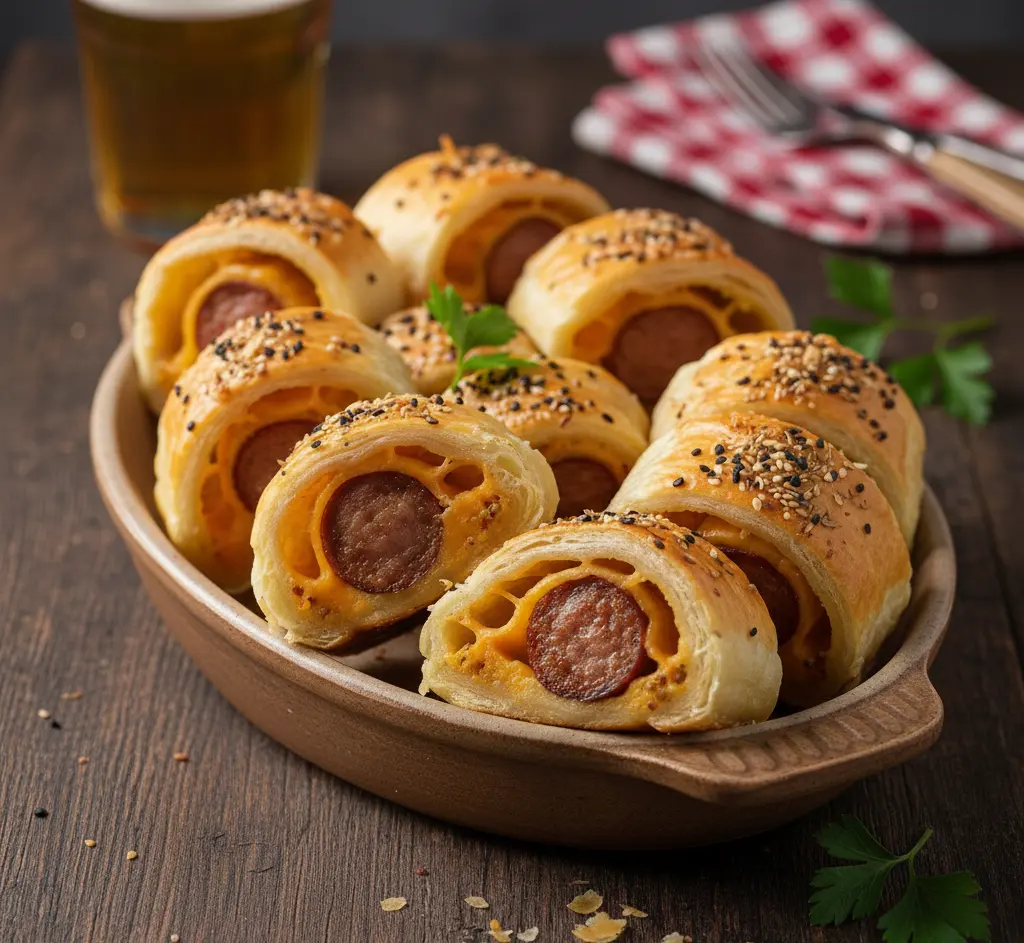 roladki z ciasta francuskiego