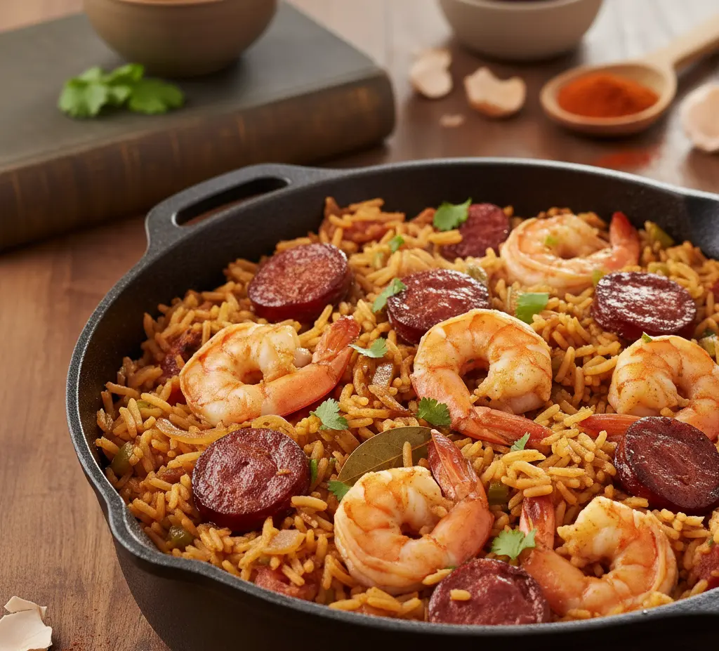 Jambalaya z chorizo 1 jambalaya z kiełbasą