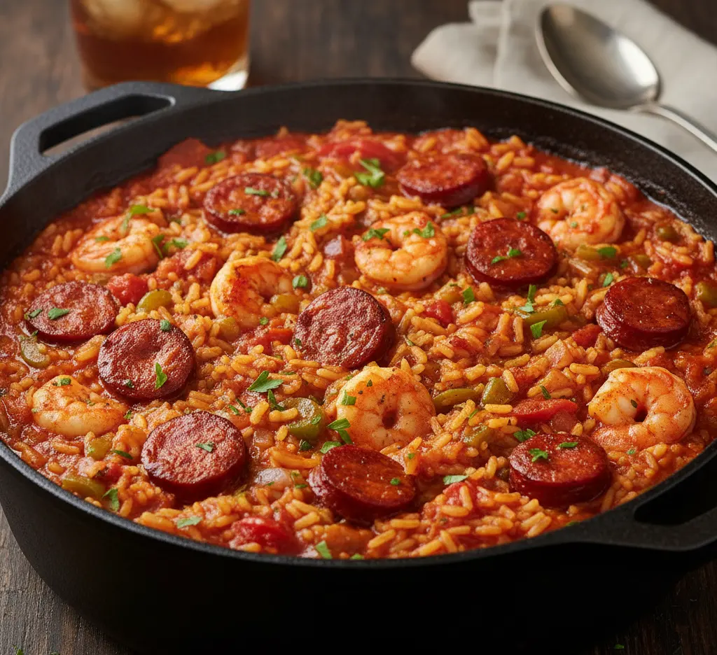 Jambalaya z chorizo 2 1 jambalaya z kiełbasą