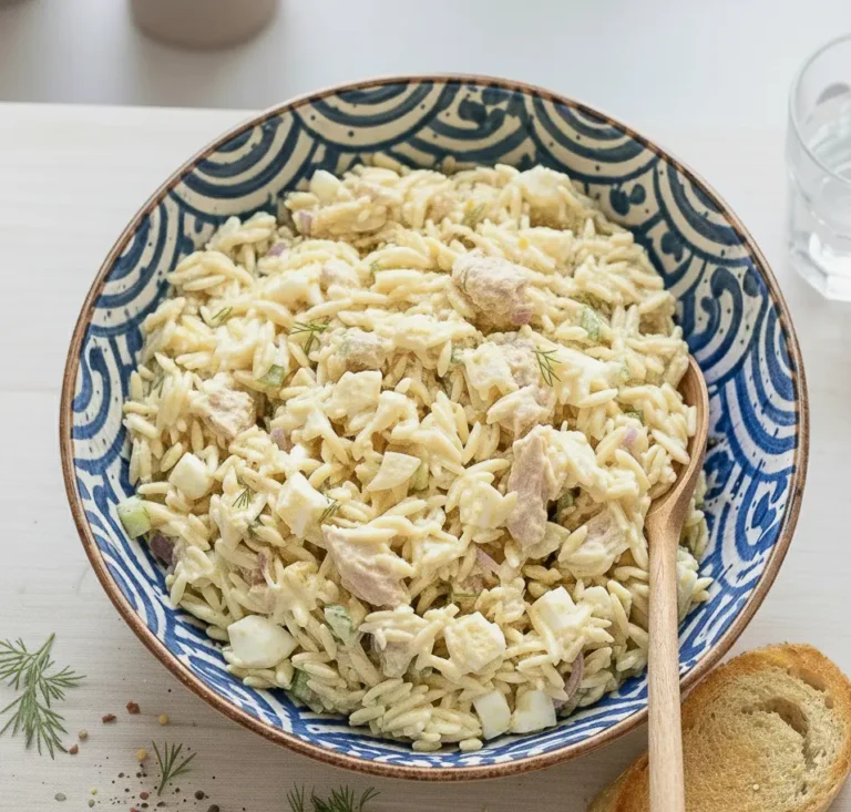 sałatka z makaronem orzo