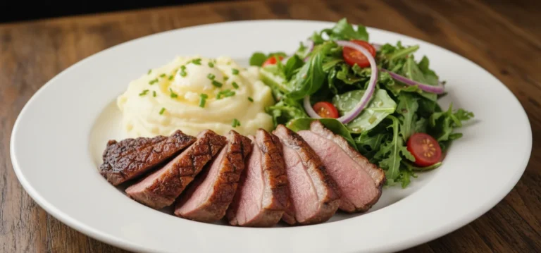 Pierś z kaczki z puree