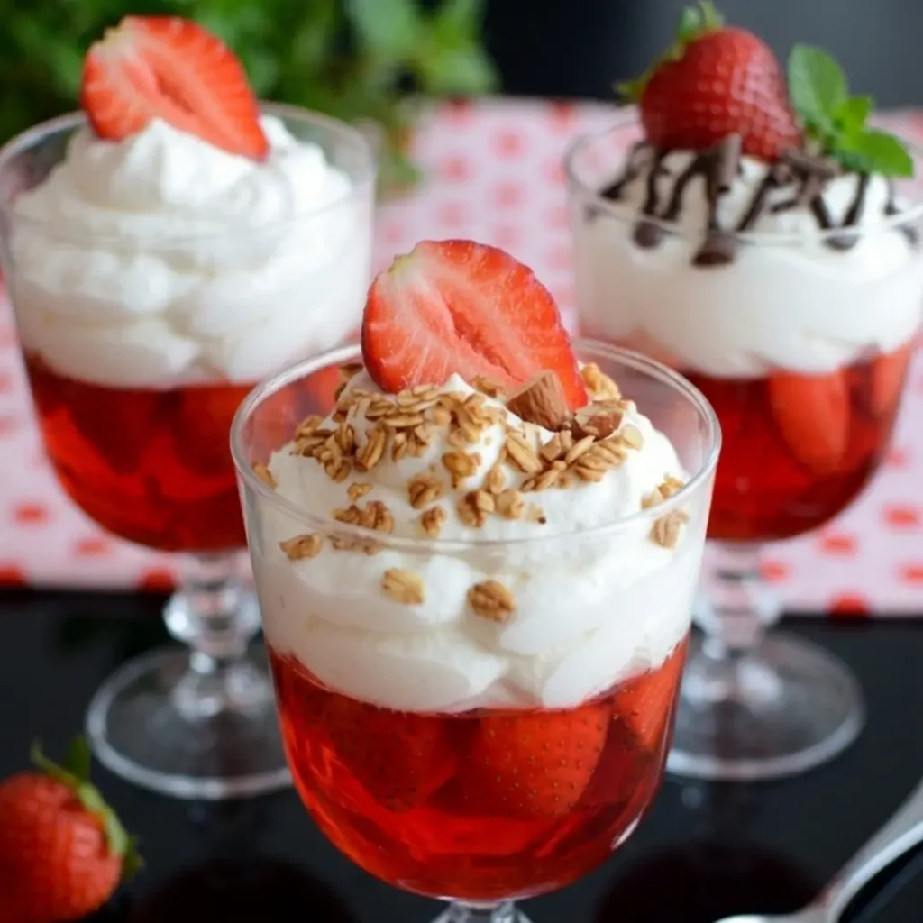 Szybkie mini deserki z galaretką