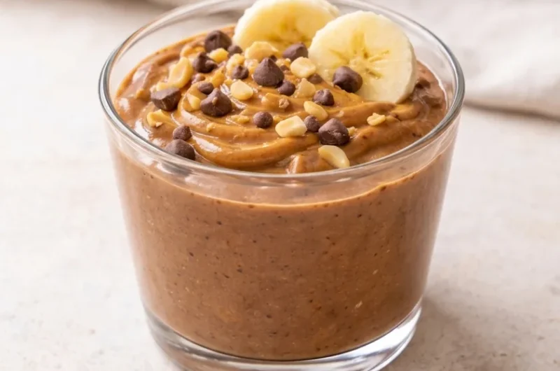 Deser z masłem orzechowym