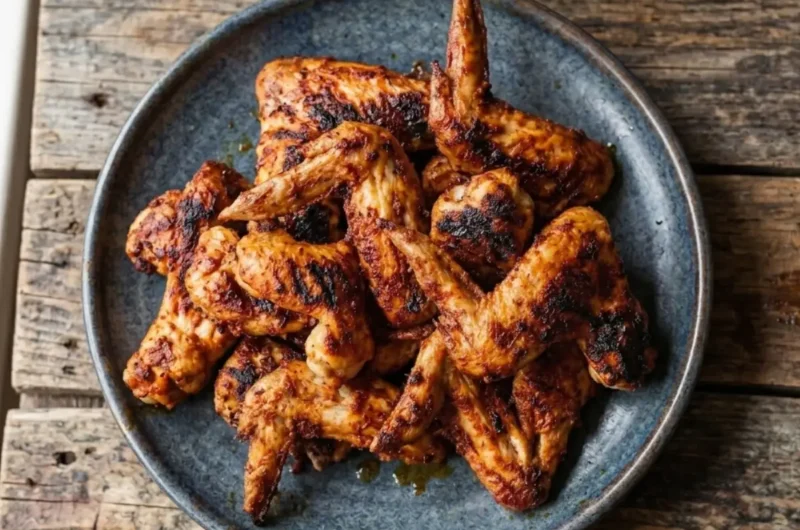 Grillowany kurczak w marynacie sriracha (skrzydełka, udka, podudzia z grilla)