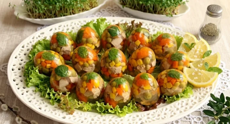 Galaretka wielkanocna w kształcie jajek