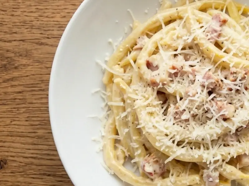 Fasolka szparagowa ala carbonarra 3 Fasolka szparagowa a la carbonara