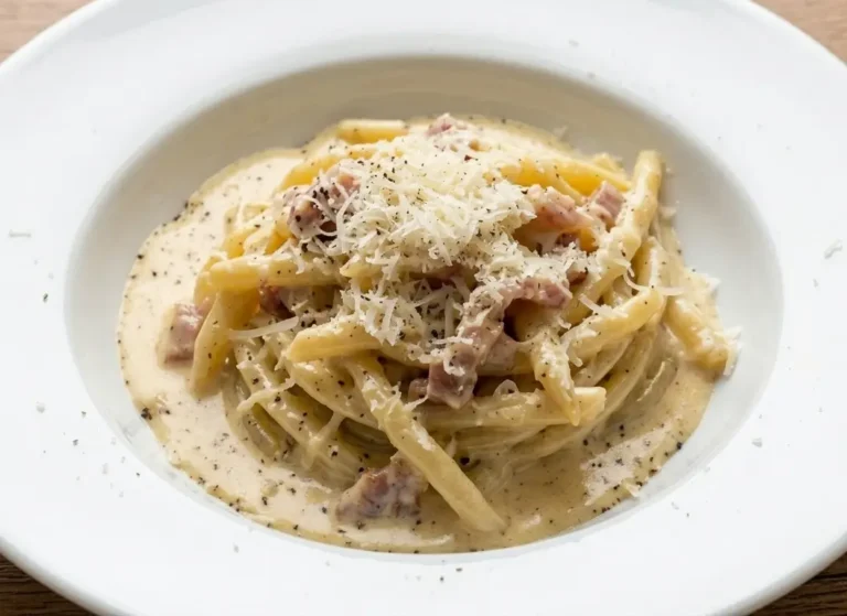 fasolka szparagowa a la carbonara