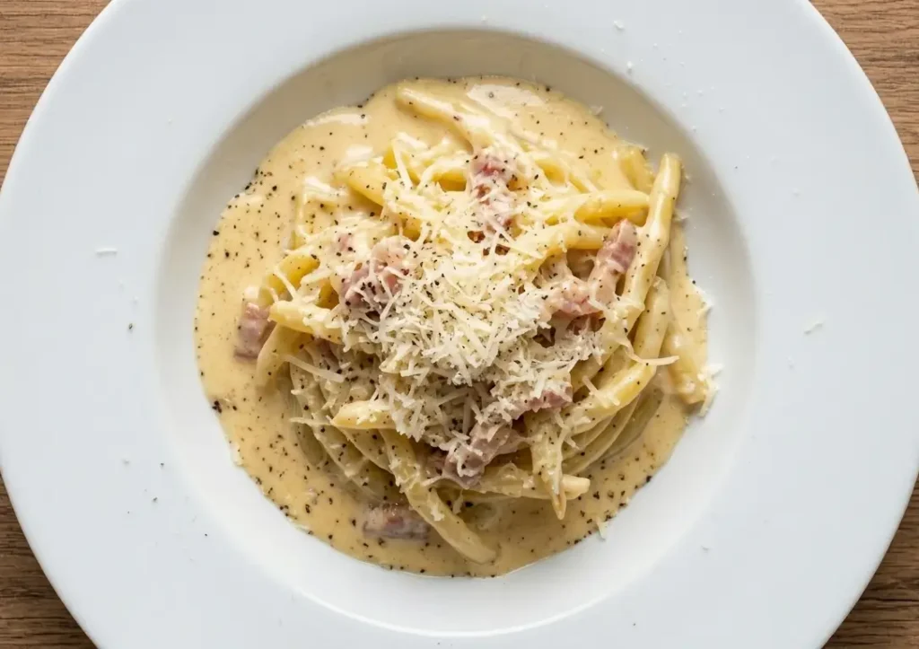 fasolka szparagowa a la carbonarra fasolka szparagowa a la carbonara