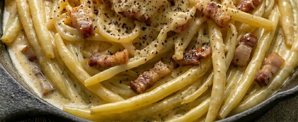 fasolka szparagowa a la carbonarra 2 fasolka szparagowa a la carbonara