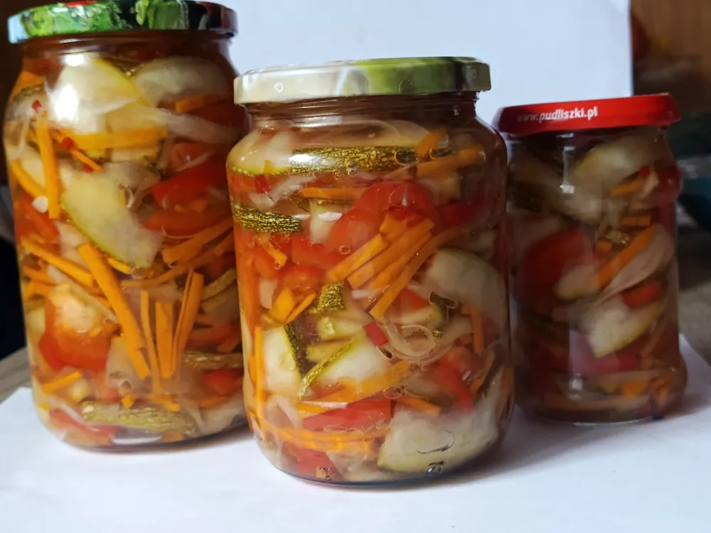 salatka z cukini na ostro 1 sałatka z cukini na zimę